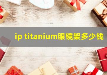 ip titanium眼镜架多少钱